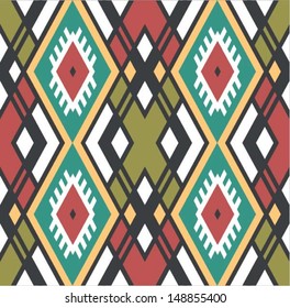 Geometric pattern in hipster style. Mexican indian pattern for web, print, wallpaper, home decor, summer fashion, wallpaper, traditional background