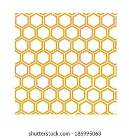 geometric pattern with honeycombs
