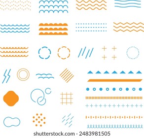 Geometric Pattern Icon Set  : Vector