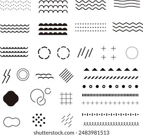 Geometric Pattern Icon Set  : Vector