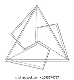 Geometric pattern icon star astrology pentagram symbol