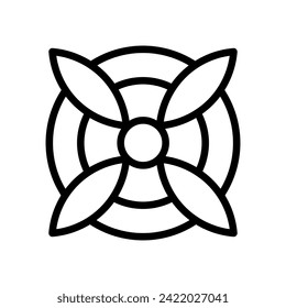 Geometric Pattern icon vector. Geometric figure illustration sign. Coasters Stencil symbol or logo.