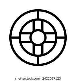 Geometric Pattern icon vector. Geometric figure illustration sign. Coasters Stencil symbol or logo.