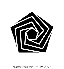 Geometric Pattern icon vector. Geometric figure illustration sign. Coasters Stencil symbol or logo.
