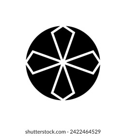 Geometric Pattern icon vector. Geometric figure illustration sign. Coasters Stencil symbol or logo.