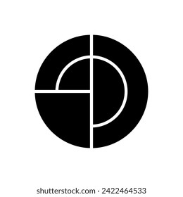 Geometric Pattern icon vector. Geometric figure illustration sign. Coasters Stencil symbol or logo.