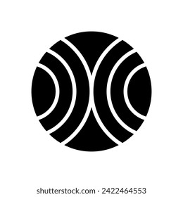 Geometric Pattern icon vector. Geometric figure illustration sign. Coasters Stencil symbol or logo.