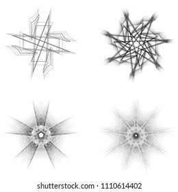 geometric pattern icons for mobile applications and games