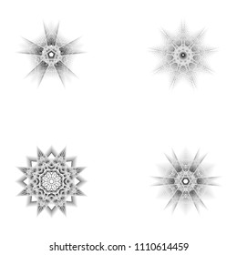 geometric pattern icons for mobile applications and games