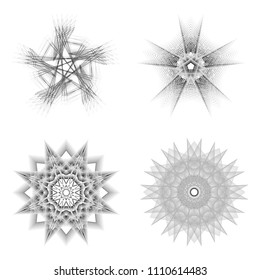 geometric pattern icons for mobile applications and games
