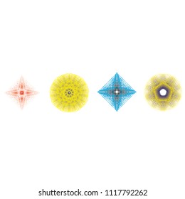 geometric pattern icons for mobile applications and games