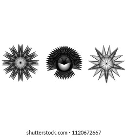 geometric pattern icons for mobile applications and games