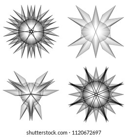 geometric pattern icons for mobile applications and games