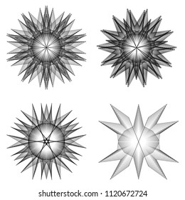 geometric pattern icons for mobile applications and games