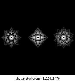 geometric pattern icons for mobile applications and games