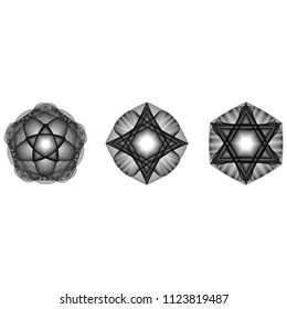 geometric pattern icons for mobile applications and games