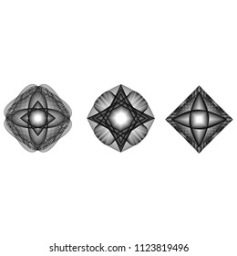 geometric pattern icons for mobile applications and games