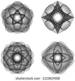geometric pattern icons for mobile applications and games