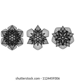 geometric pattern icons for mobile applications and games