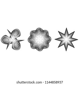 geometric pattern icons for mobile applications and games