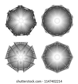 geometric pattern icons for mobile applications and games