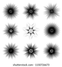 geometric pattern icons for mobile applications and games