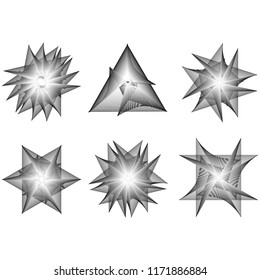 geometric pattern icons for mobile applications and games