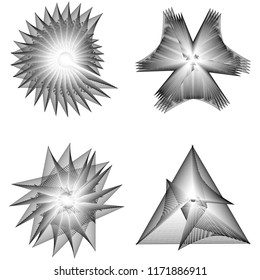 geometric pattern icons for mobile applications and games