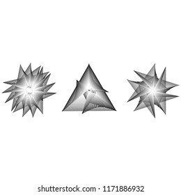 geometric pattern icons for mobile applications and games