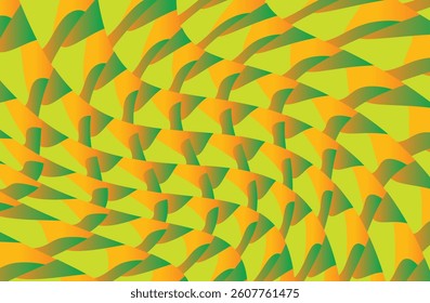 geometric pattern illustration for decoration in gradient green color, background