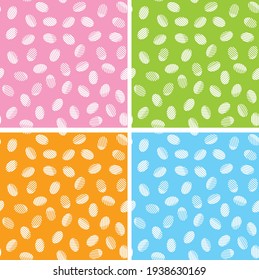 Geometric pattern images. Seamless pattern. 4-piece set. Vector.