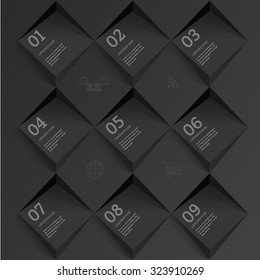 Geometric pattern infographic banner.