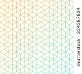 Geometric pattern of intersecting lines. Abstract background for your design. Vector illustration. Hexagons, triangles, and lines. Bright colors with gradient changing.