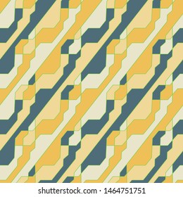 Geometric pattern with intersecting thin lines. Seamless linear rapport vector background. Diagonal ornament. Repeating geometric grid art deco design background. Fabric print.
