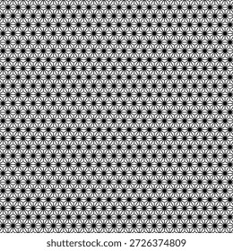 Patrón geométrico con intrincadas líneas negras sobre fondo blanco