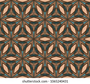 Geometric pattern in lace style. Ethnic ornament. Vector illustration. For modern interior design, fashion textile print.