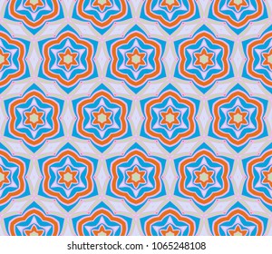 geometric pattern in lace style. Ethnic ornament. Vector illustration. For modern interior design, fashion textile print, colour floral wallpaper.