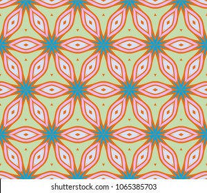 Geometric pattern in lace style. Ethnic ornament. Vector illustration. For modern interior design, fashion textile print.