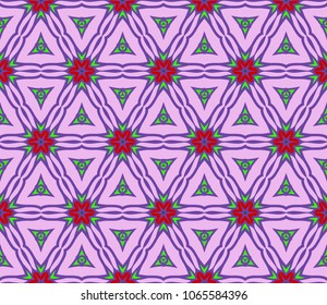Geometric pattern in lace style. Ethnic ornament. Vector illustration. For modern interior design, fashion textile print.