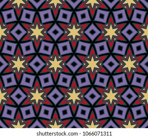 Geometric pattern in lace style. Ethnic ornament. Vector illustration. For modern interior design, fashion textile print.