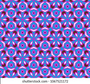 geometric pattern in lace style. Ethnic ornament. Vector illustration. For modern interior design, fashion textile print, colour floral wallpaper.