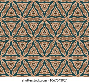 Geometric pattern in lace style. Ethnic ornament. Vector illustration. For modern interior design, fashion textile print.