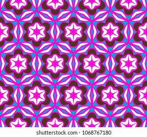 geometric pattern in lace style. Ethnic ornament. Vector illustration. For modern interior design, fashion textile print, colour floral wallpaper.