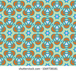 Geometric pattern in lace style. Ethnic ornament. Vector illustration. For modern interior design, fashion textile print.