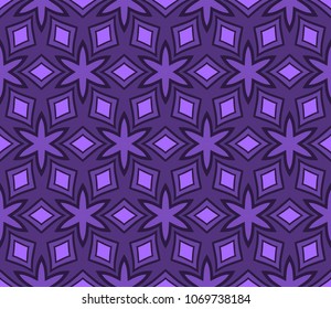 Geometric pattern in lace style. Ethnic ornament. Vector illustration. For modern interior design, fashion textile print.