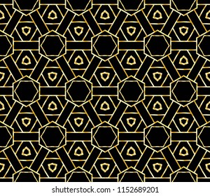 Geometric pattern in lace style. Ethnic ornament. Vector illustration. For modern interior design, fashion textile print, wallpaper.