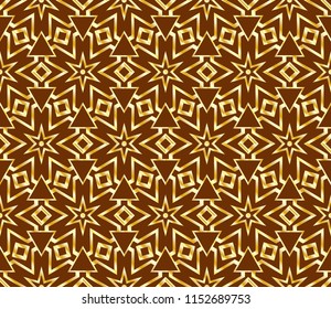 Geometric pattern in lace style. Ethnic ornament. Vector illustration. For modern interior design, fashion textile print, wallpaper.