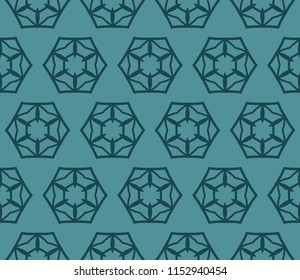 Geometric pattern in lace style. Ethnic ornament. Vector illustration. For modern interior design, fashion textile print, wallpaper.