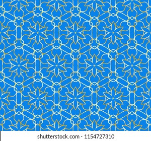 Geometric pattern in lace style. Ethnic ornament. Vector illustration. For modern interior design, fashion textile print, wallpaper.