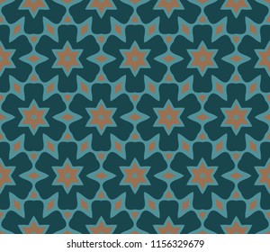 geometric pattern in lace style. Ethnic ornament. Vector illustration. For modern interior design, fashion textile print, wallpaper.